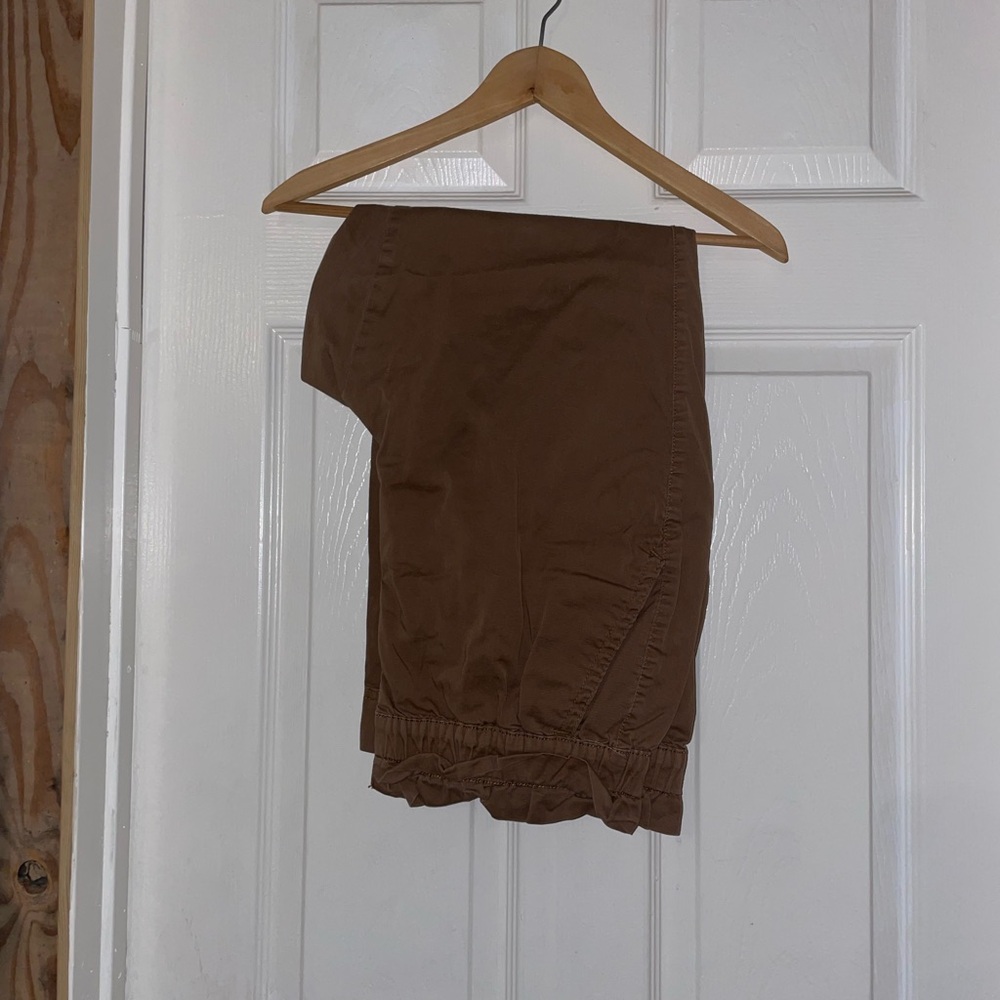 Brown Paperbag Waist Pants